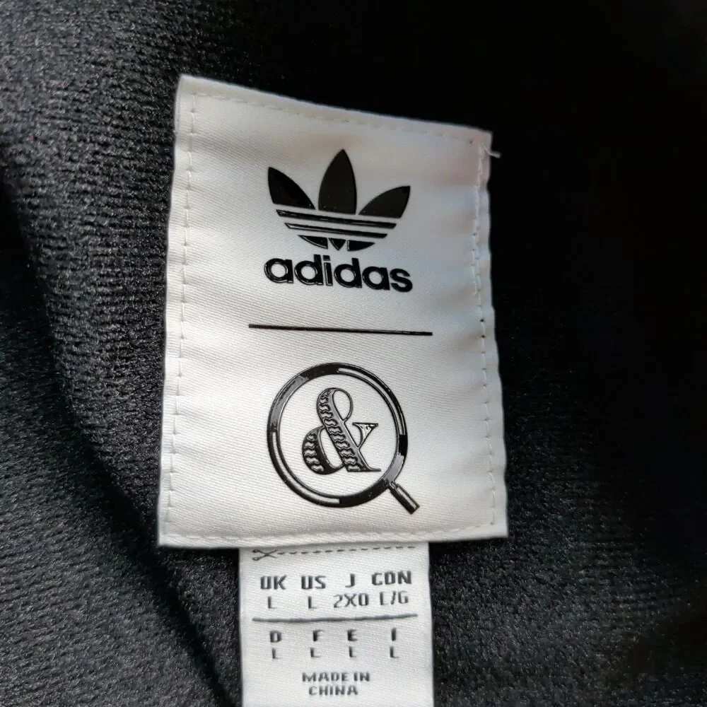 Adidas x United Arrows & Sons Track Pants Joggers Mens Large Black Red Stripes‎
